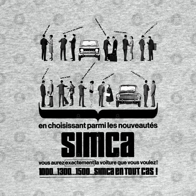 SIMCA RANGE - French ad by Throwback Motors